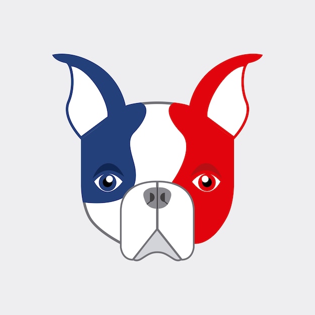 Vector french bulldog design, vector illustration eps10 graphic 