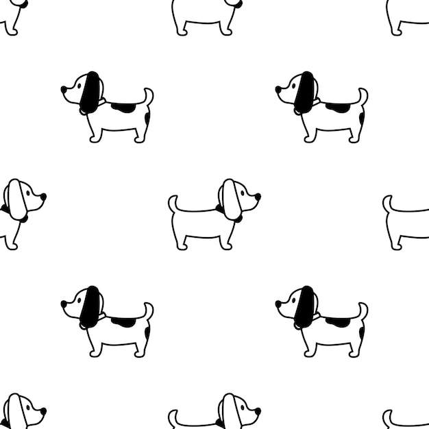 French bulldog seamless pattern