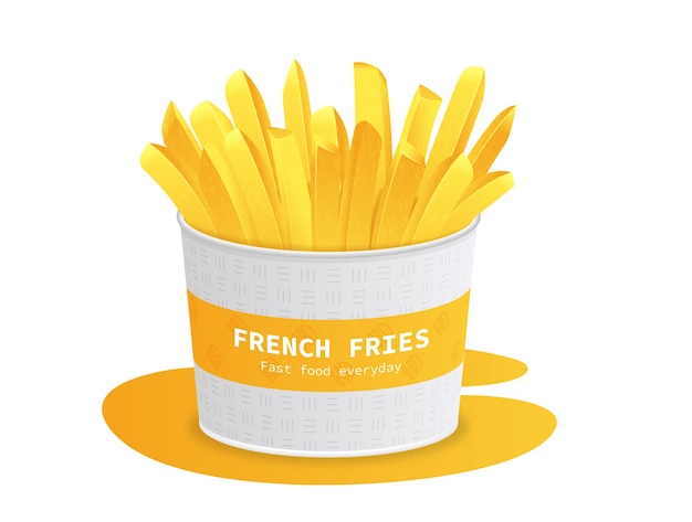 French fries concept