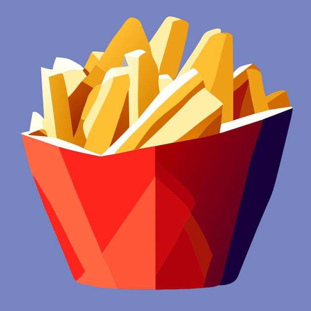 french fries vector illustration