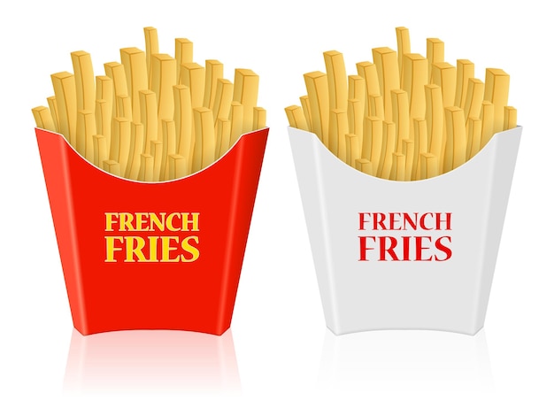 Vector french fries