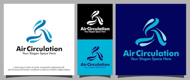 Fresh air circulation logo template