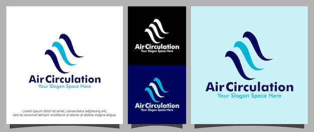 Fresh air circulation logo template