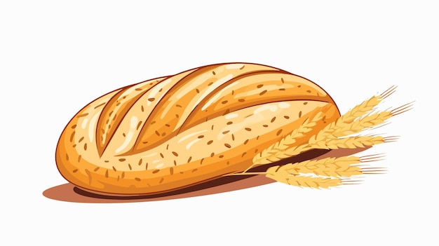 Vector fresh bakery bread icon vector illustration graphic design