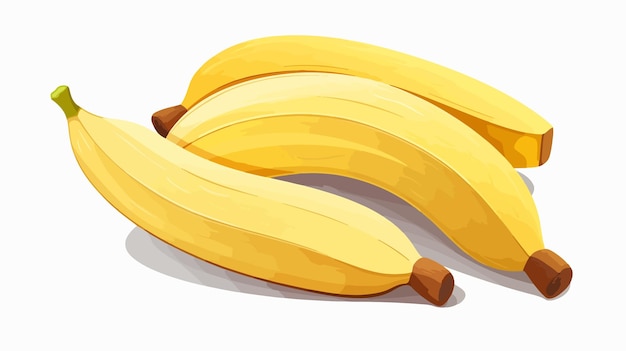 Fresh Banana Slices on White Background