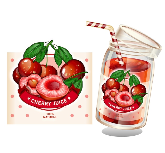 Fresh cherry juice, cherry, cherry fruits