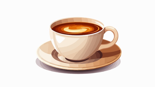 Fresh Coffee Cup Vector Illustration Cartoon Style