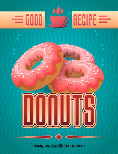 Vector fresh donut design