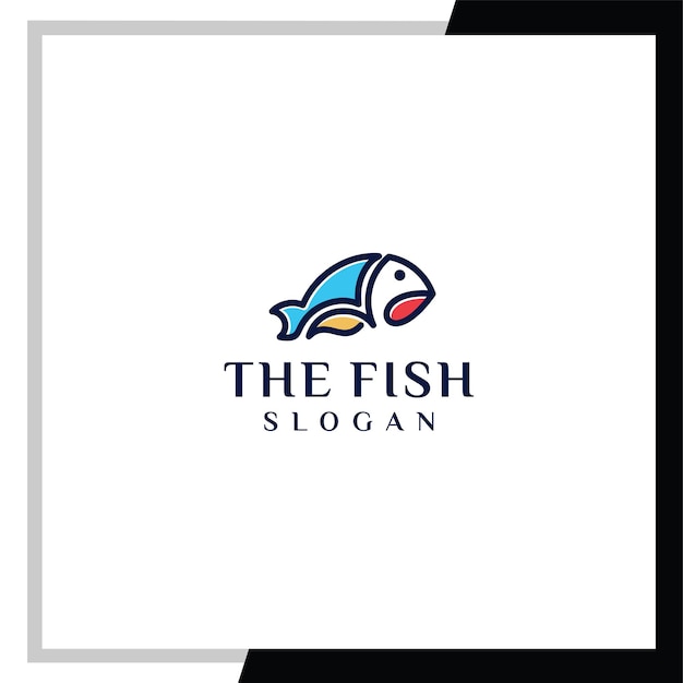 Fresh fish logo vector design