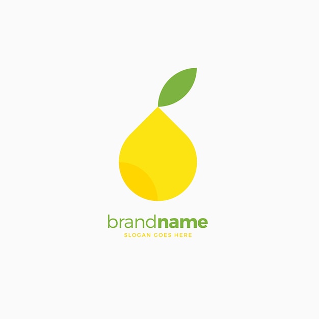 Fresh Fruits Logo Design Template