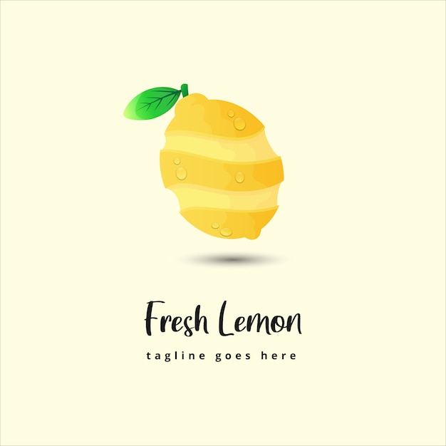 Fresh Lemon illustration logo design