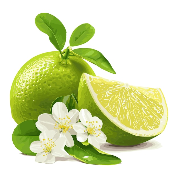 Fresh lemons vector illustration