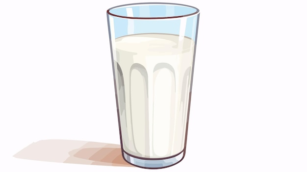 Fresh Milk Packaging with Glass of Milk on White Background for Dairy Products Marketing