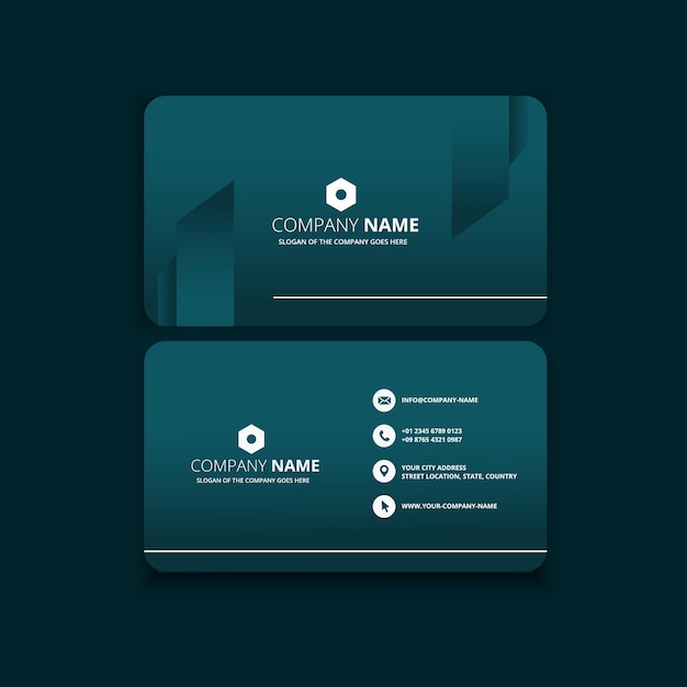 Vector fresh and modern business card design template