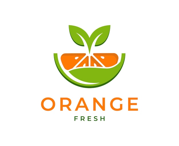 fresh orange logo vector illustration Fresh Orange Slice Logo Designs