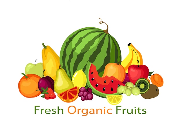 Fresh organic fruits