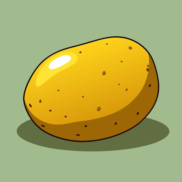 Vector fresh potato vegetable vector art design