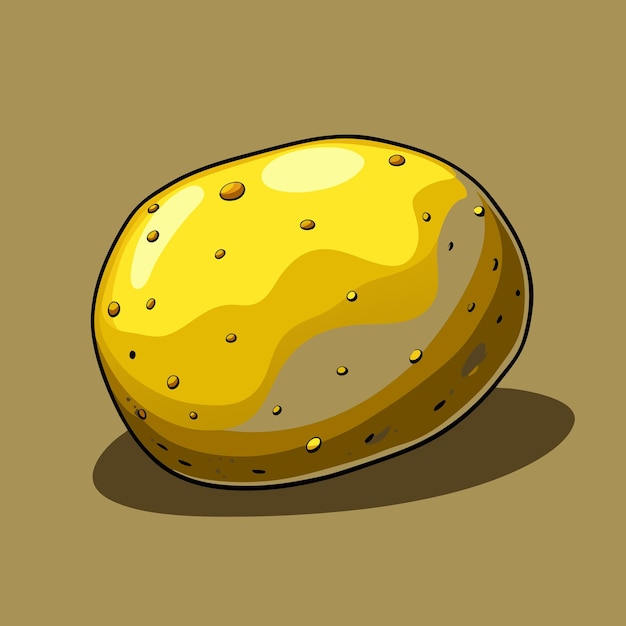 Vector fresh potato vegetable vector design art