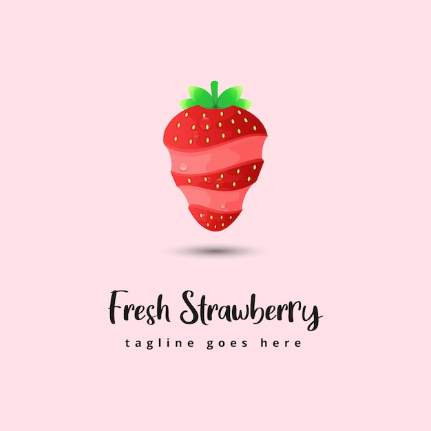 Fresh strawberry illustration