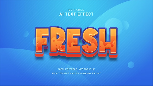 Fresh text effect