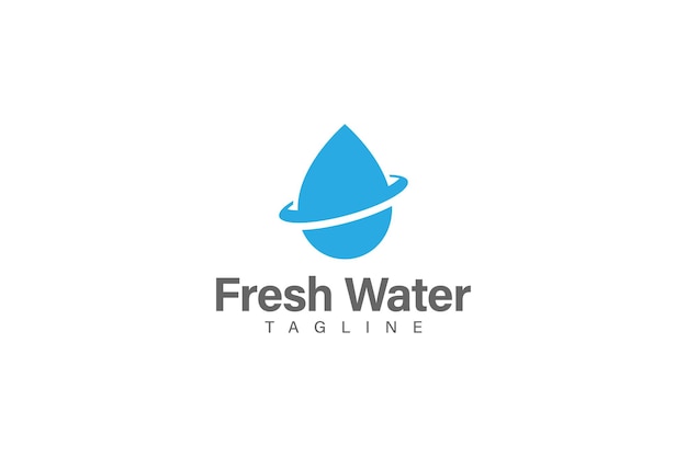 Fresh water logo design vector