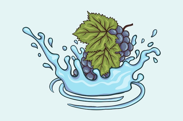 Fresh wine splash