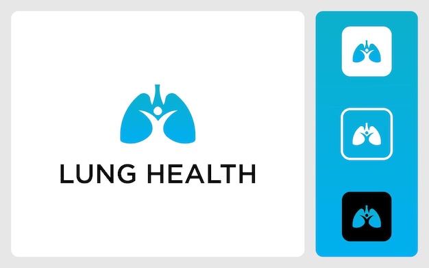 freshness healing lung premium design logo