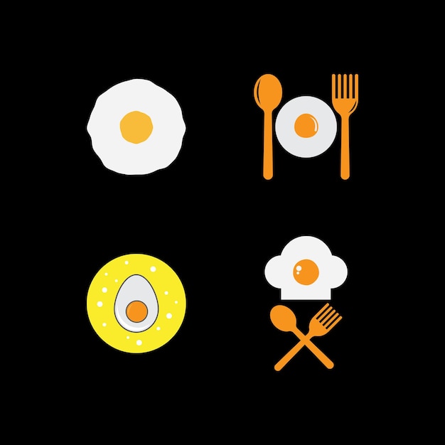 Fried egg illustration