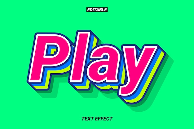 Friendly and Colorful Text Effect