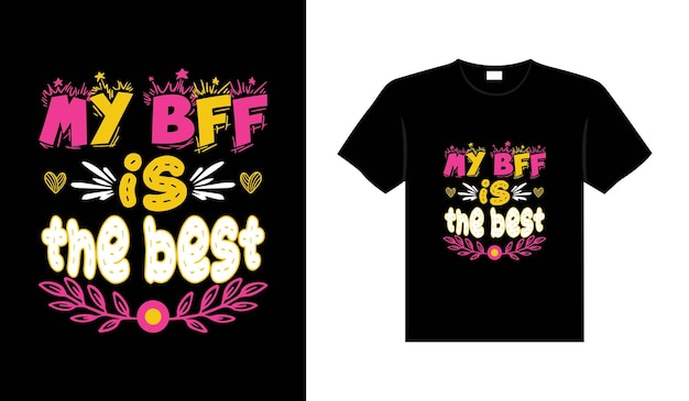 Friends t-shirt design lettering typography quote relationship merchandise design