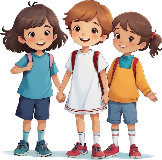 friendship day Children clipart