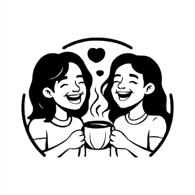 Vector a friendship day logo design for your brand