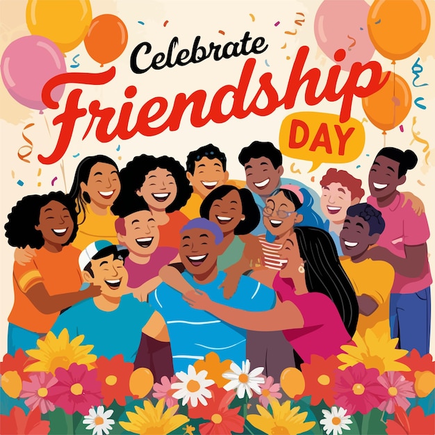 Friendship day poster design