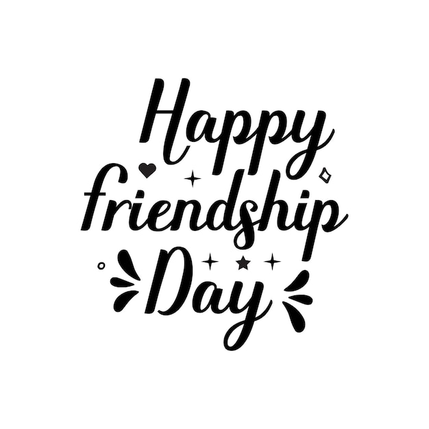 Friendship day typography quotes vector illustrations with text and elements for tshirt mugs