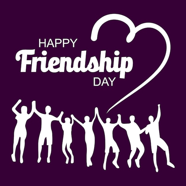 Friendship day vector illustration for celebrating friendship day