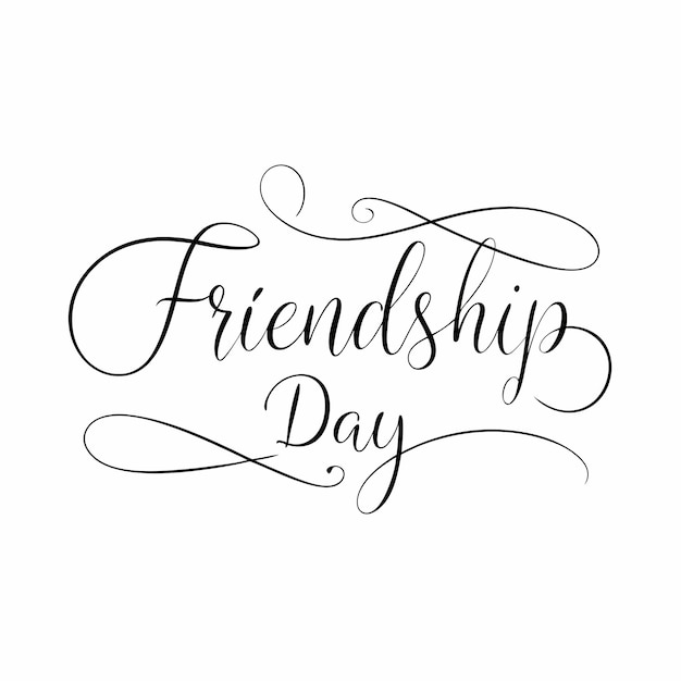 Friendship day vector illustration editable project