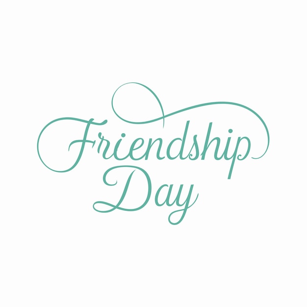 Friendship day vector illustration editable project