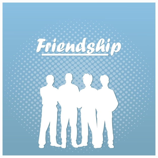 Vector friendship day vector illustration elements for celebrating friendship day