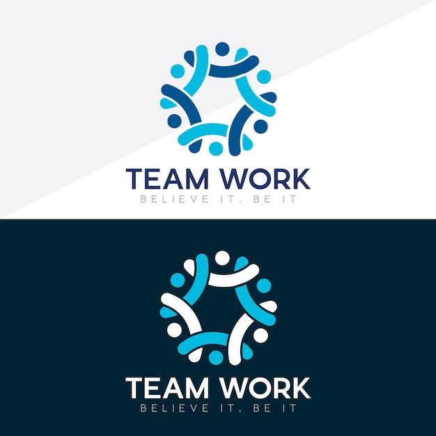 Vector friendship unity people care logo creative people logo teamwork connectivity premium logo