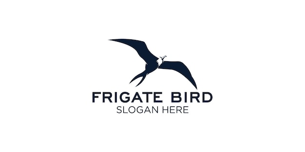 frigate bird  logo design template