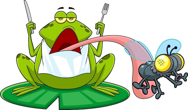 Vector frog_funny_03_colors