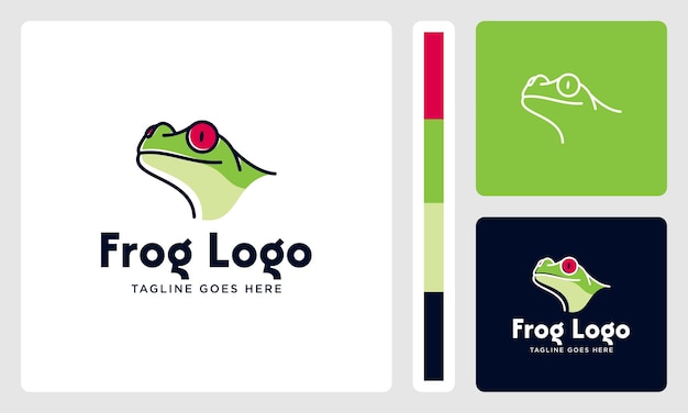 frog head outline logo