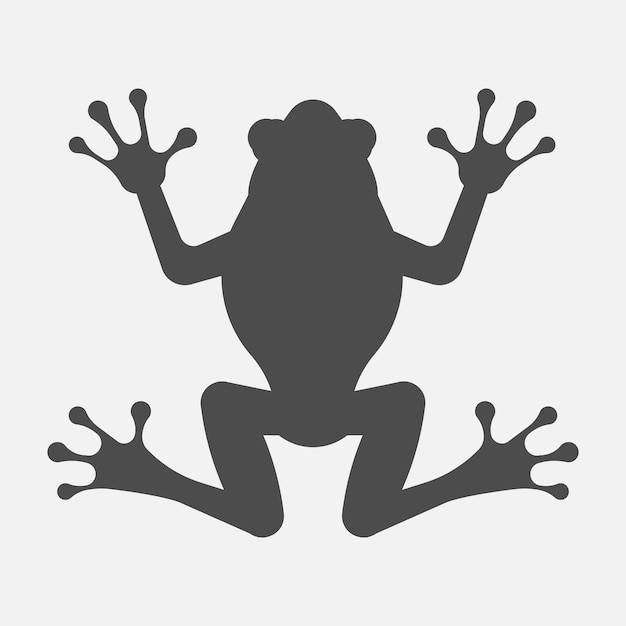 Frog icon isolated on white background Vector illustration