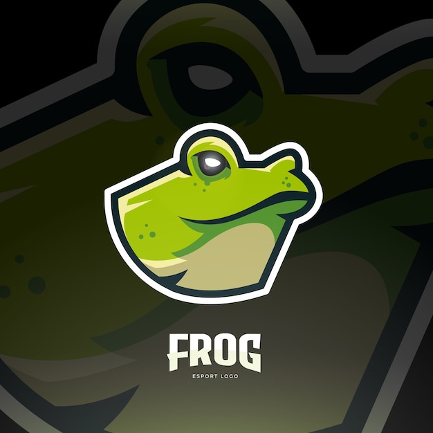 Frog mascot esport logo design