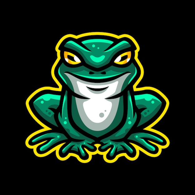 frog mascot logo