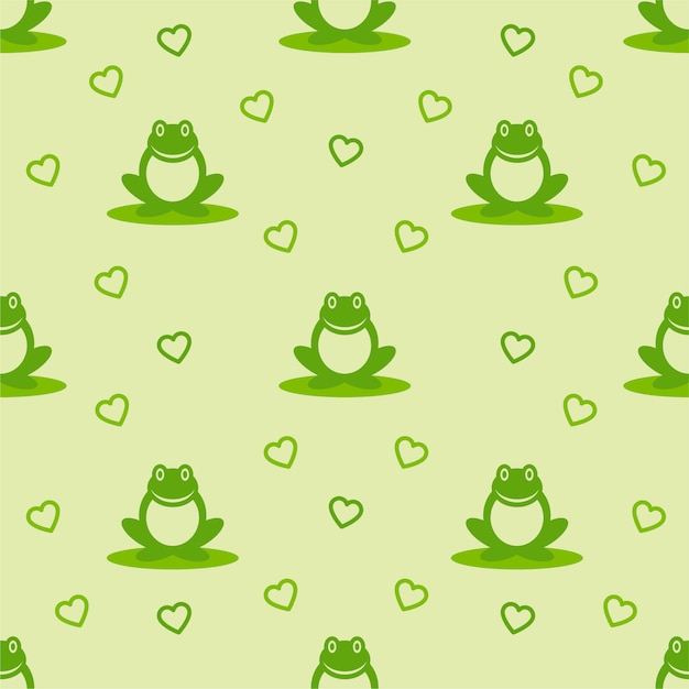 Vector frog pattern