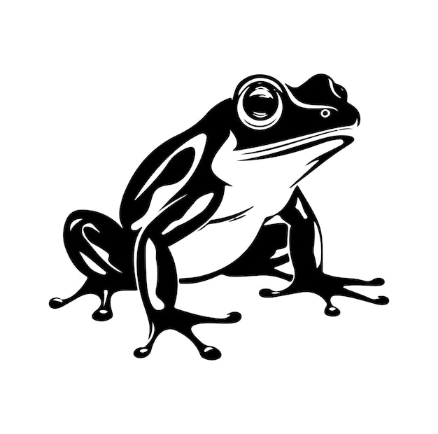 Frog Silhouette Vector Illustration