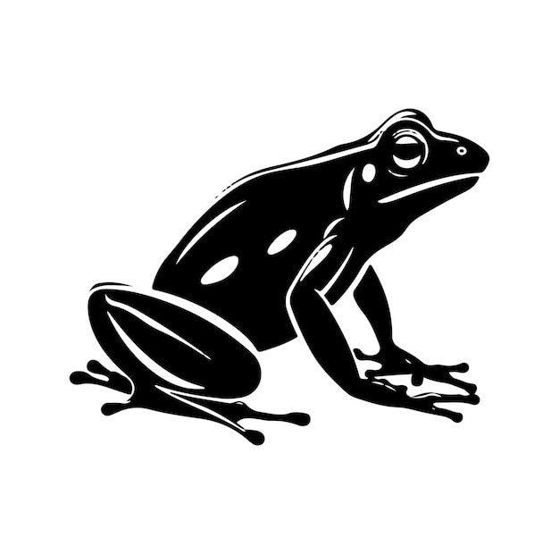 Frog Silhouette Vector Illustration