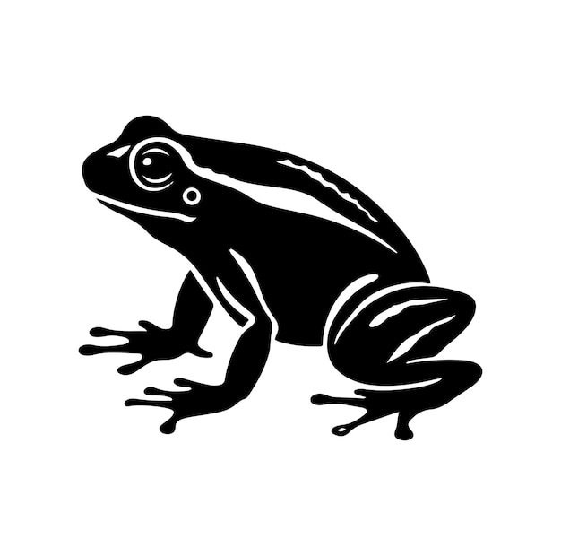 Frog Silhouette Vector Illustration