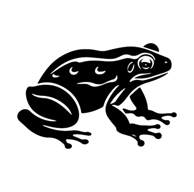 Frog Silhouette Vector Illustration